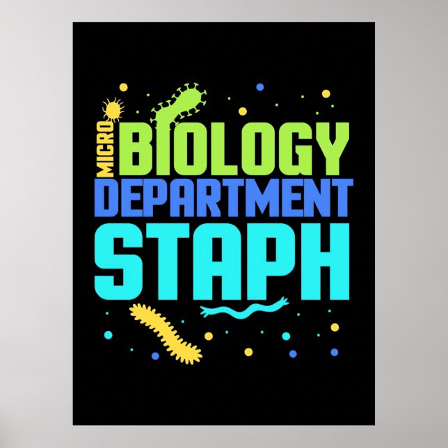 Birthday Gift | Micro Biology Department Staph Poster (Framsidan)