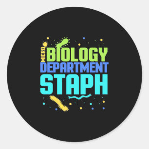 Birthday Gift   Micro Biology Department Staph Runt Klistermärke