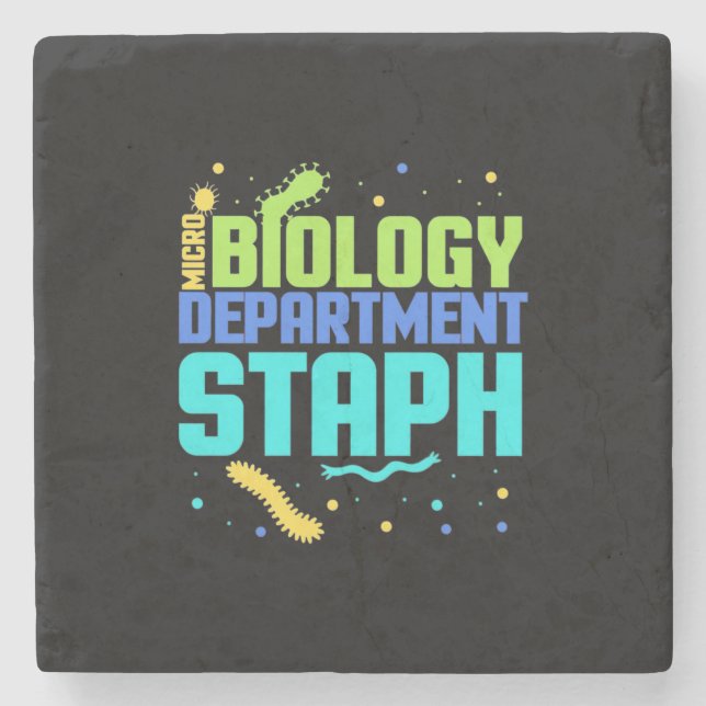 Birthday Gift | Micro Biology Department Staph Stenunderlägg (Framsidan)
