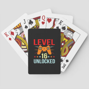 Birthday Gift Olåst spelare på nivå 16 Casinokort