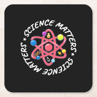 Birthday Gift | Proud Science Matters | Underlägg Papper Kvadrat
