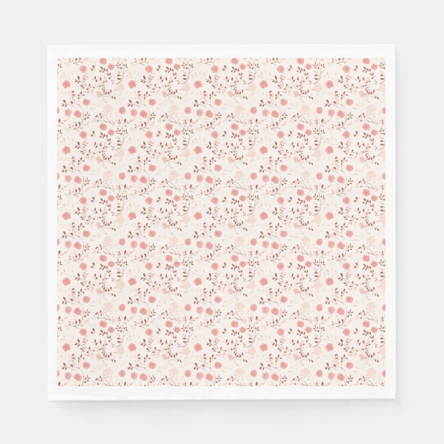 Birthday Gift | Rosa ros Pappersservett (Framsidan)