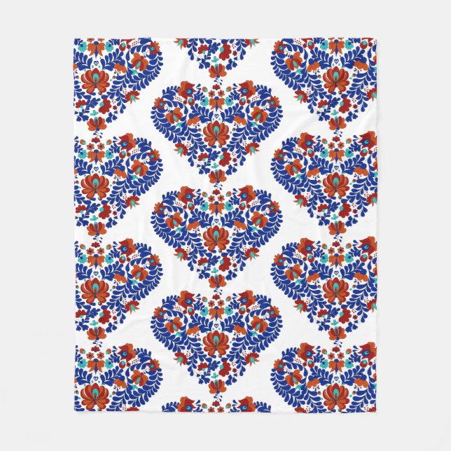 Birthday Gift / ungersk Rustic Matyo Fleecefilt (Framsidan)