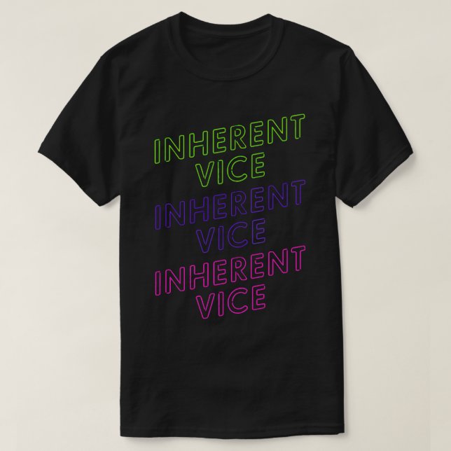 Birthday Gifts Inherent Vice By Thomas Pynchon T Shirt (Design framsida)