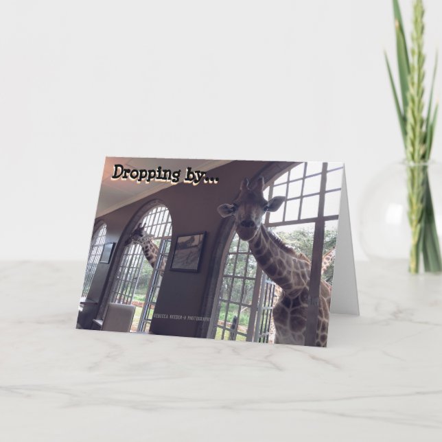 Birthday Giraffes Kort (Framsida)