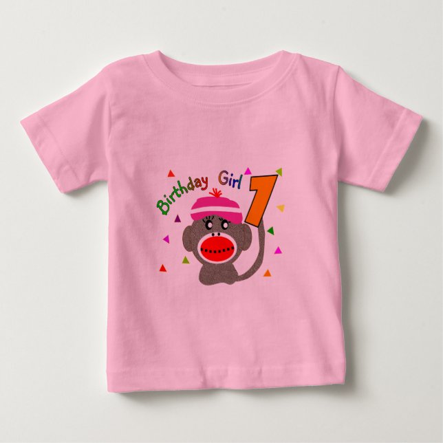 Birthday Girl, 1 år gammal T Shirt (Framsida)