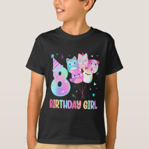 Birthday Girl 8 Birthday Squad Mallow Gir T Shirt