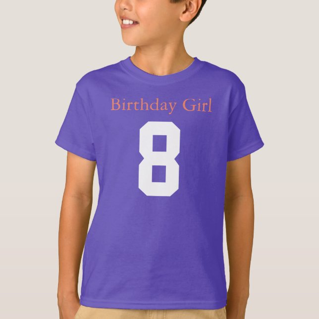 Birthday Girl 8 Tee (Framsida)