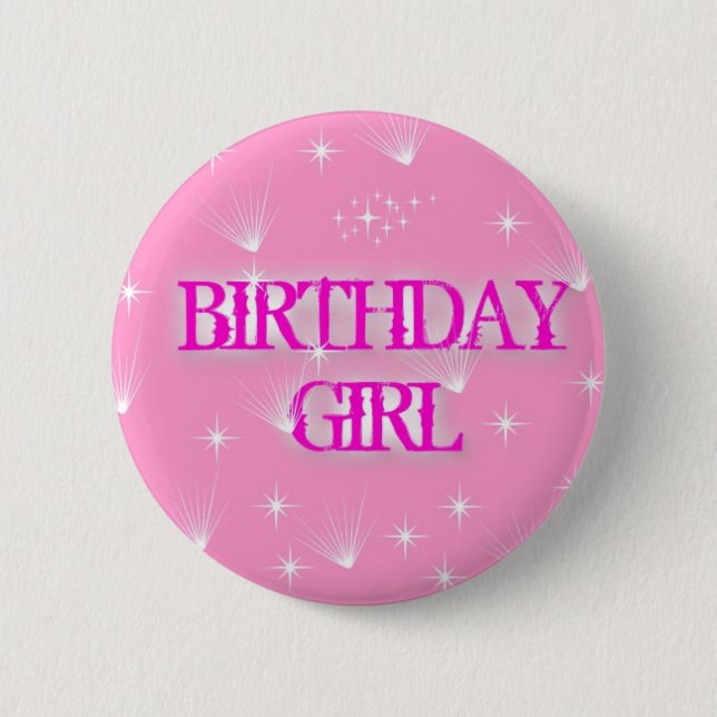 BIRTHDAY GIRL BADGE KNAPP (Framsida)