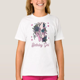 Birthday Girl Ballet Shoes T Shirt