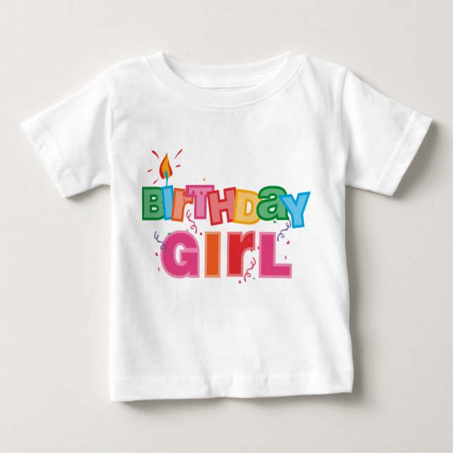 Birthday Girl Brev T Shirt (Framsida)