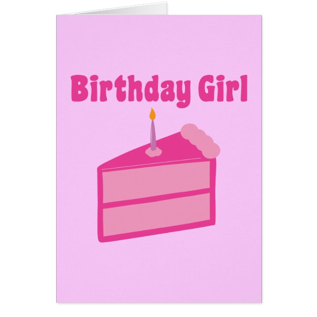 Birthday Girl Hälsningskort (Framsidan)