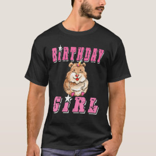 Birthday Girl Hamster Unicorn 8-bitars Pixelated G T Shirt