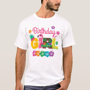 Birthday Girl Hawaiian Luau Summer T Shirt
