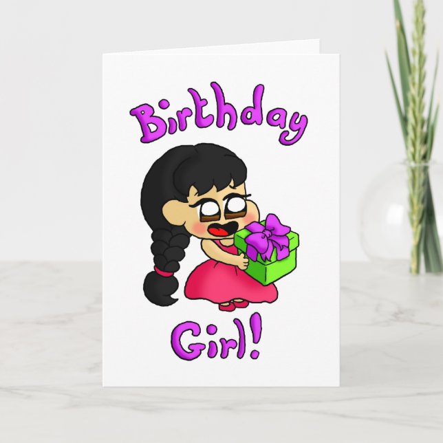 Birthday Girl Kort (Framsida)