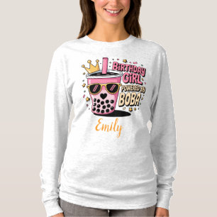 Birthday Girl med Boba Bubble Tea Party T Shirt