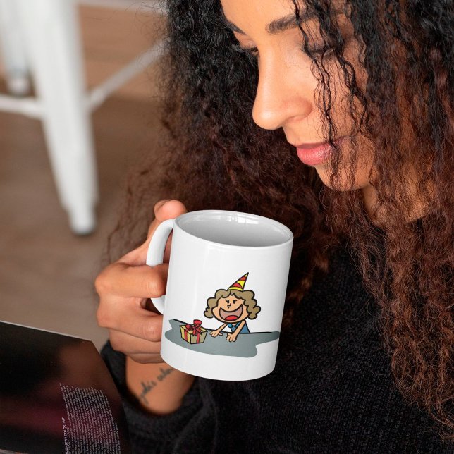 Birthday Girl med gift Kaffemugg (Skapare uppladdad)