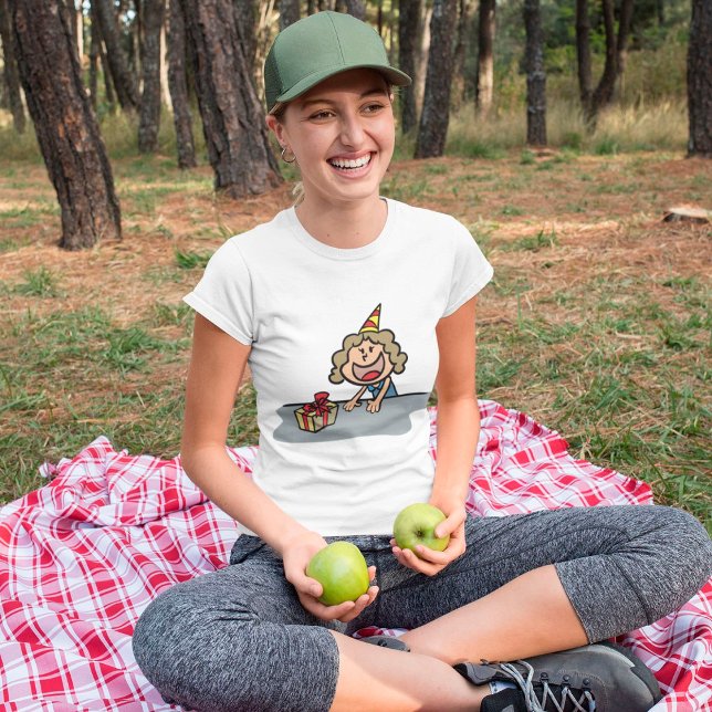 Birthday Girl med gift T Shirt (Skapare uppladdad)
