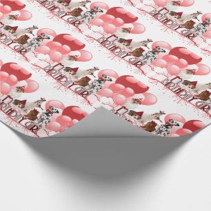 Birthday Girl Pack av Hundar in Rosa and Red Presentpapper