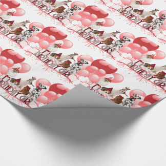 Birthday Girl Pack av Hundar in Rosa and Red Presentpapper
