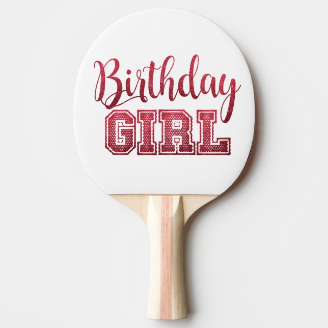 BIRTHDAY GIRL Ping Pong Paddles Pingisracket (Framsidan)