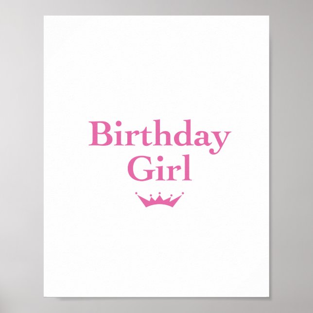 Birthday Girl Poster (Framsidan)