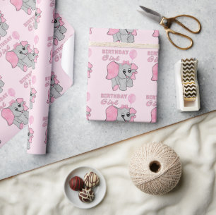 Birthday Girl Rosa Baby Elephant Presentpapper