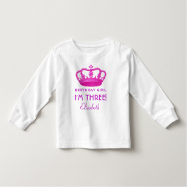 Birthday Girl Royal Princess Krona 3 ÅRS V02 T Shirt