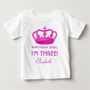 Birthday Girl Royal Princess Krona 3 ÅRS V02 T Shirt