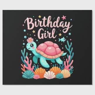 Birthday Girl Sea Turtle Theme Birthday Party Ocea Presentpapper