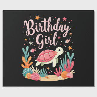 Birthday Girl Sea Turtle Theme Birthday Party Ocea Presentpapper