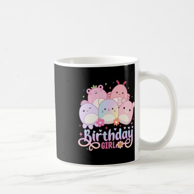 Birthday Girl Squad Mallow Girls Cute Kids Kaffemugg (Höger)