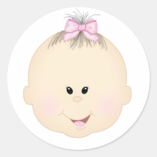 Birthday Girl Sticker Runt Klistermärke