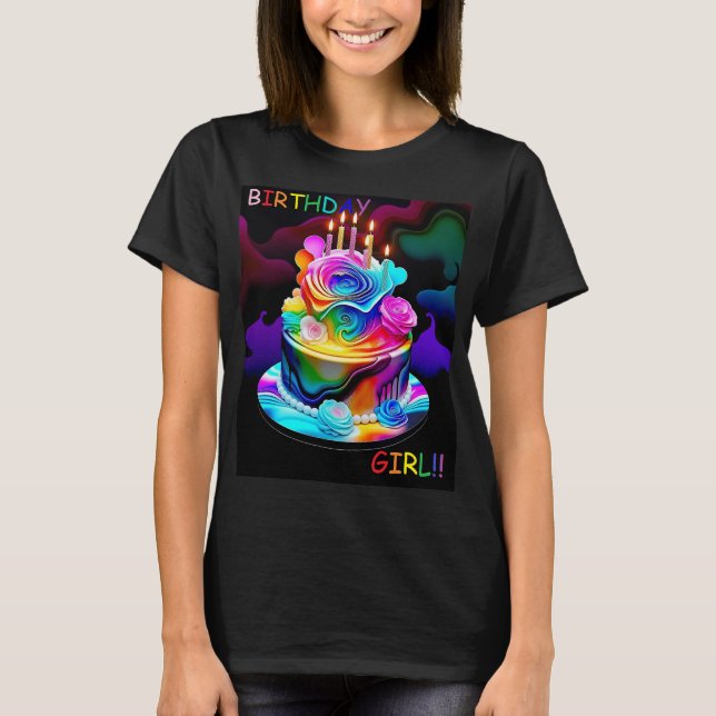 Birthday Girl T Shirt (Framsida)
