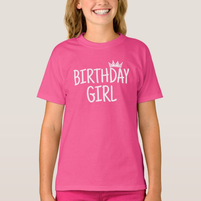 Birthday Girl T Shirt (Framsida)