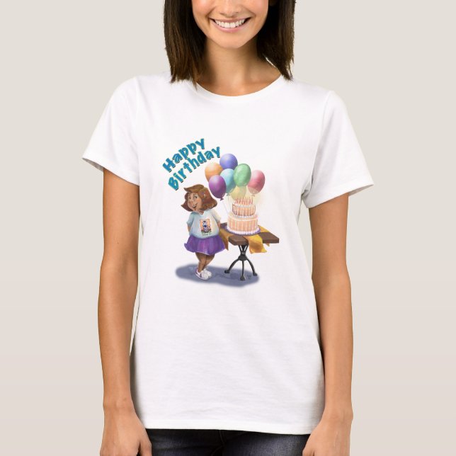 Birthday Girl T Shirt (Framsida)