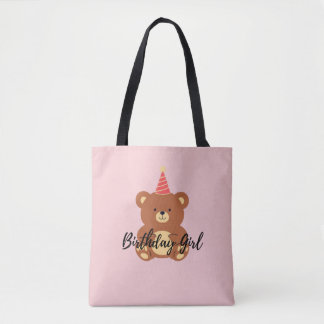 Birthday Girl Tote Bag Tygkasse