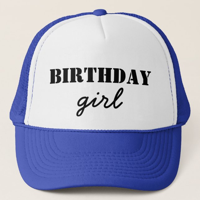 Birthday Girl Truckerkeps (Framsida)