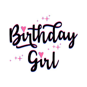 Birthday Girl Typography BD Girl T Shirt