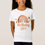 Birthday Girl Watercolor Boho Rainbow & Stars T Shirt<br><div class="desc">Den fina tonen i den luddiga vattenfärgen är bina rainbow och vita stjärnor - "födelsedagsflicka" t shirt. Anpassade!</div>