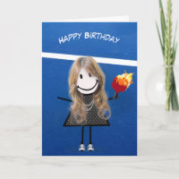 Birthday Girl with Pickleball Paddle and Boll