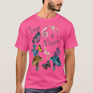 Birthday Girls 6e Butterflies Garden Fairy T Shirt