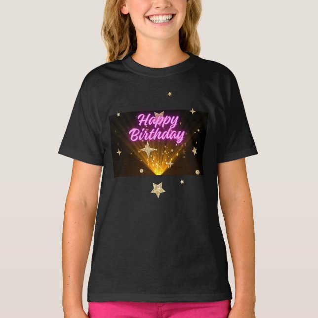 Birthday Girls Basic T-shirt (Framsida)
