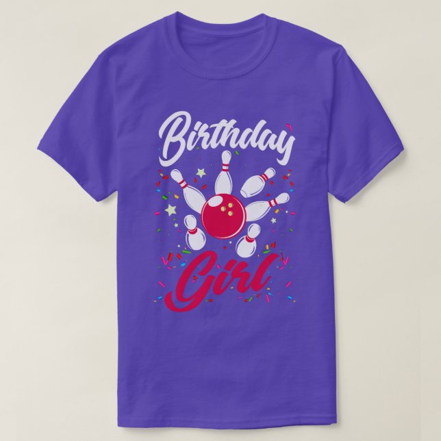 Birthday Girls Bowling T Shirt (Design framsida)
