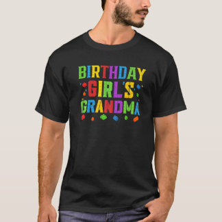 Birthday Girl's Grandma Blocks Master Builder Bric T Shirt