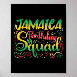 Birthday Girls Jamaica Squad Resa 2025 Party Outfi Poster