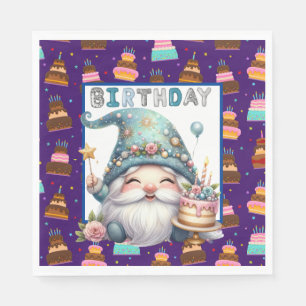 Birthday Gnome Pappersservett