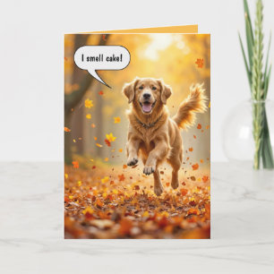 Birthday Golden Retriever Humor Kort