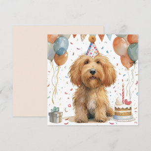 Birthday Goldendoodle Hund
