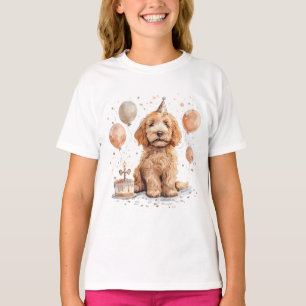 Birthday Goldendoodle Hund Birthday Cake T Shirt